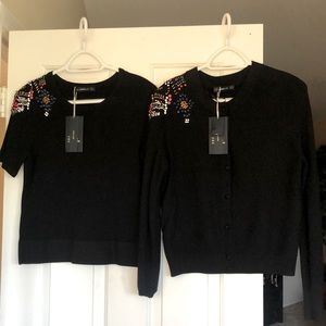 NWT - Zara Knit Wear Rhinestone Set